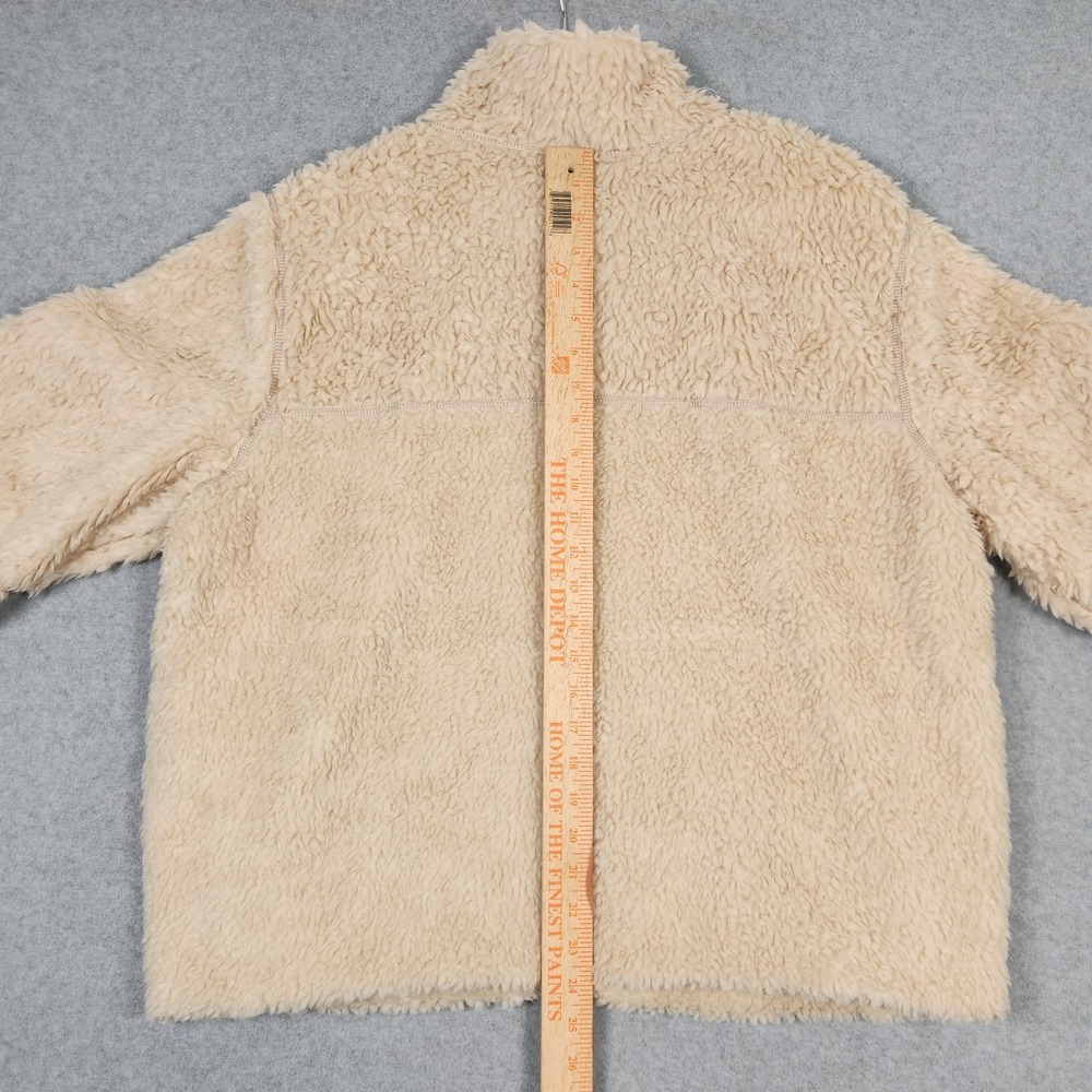 Patagonia Jacket Womens XL Oatmeal Dark Natural Lunar Dusk Deep Pile Sherpa - Picture 8 of 11
